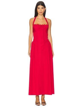 MORE TO COME Danniela Maxi Dress in Red XSmall New Womes Long Gown